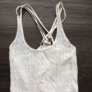 Lacy White Tank